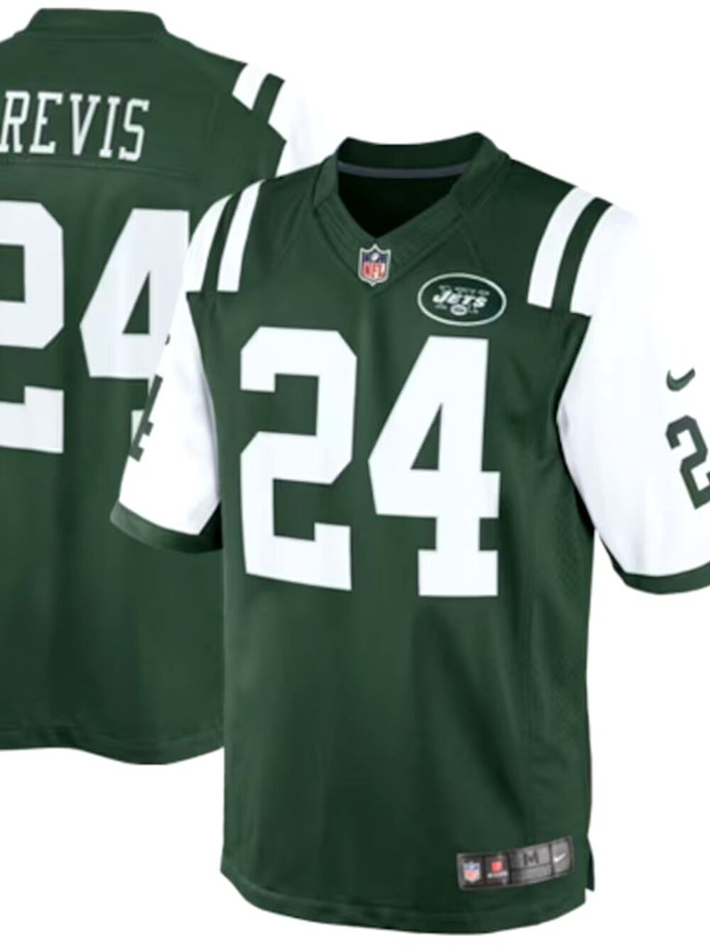 Men's Nike New York Jets Darrelle Revis #24 Team Color Limited Jersey-Size: 2X